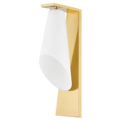 Hudson Valley Andros Wall Sconce 5 Inch In Aged Brass