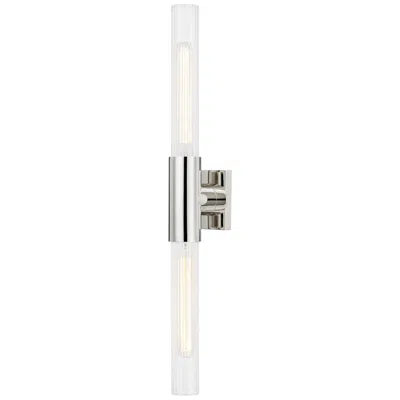 Hudson Valley Asher 4.25" Wide Polished Nickel 2 Light Wall Sconce