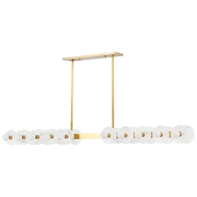 Hudson Valley Austen 59.5" W Aged Brass Led Island Pendant