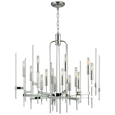 Hudson Valley Bari 30" Wide Polished Nickel Modern Chandelier