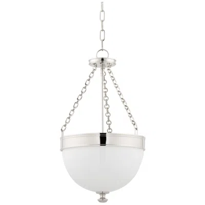 Hudson Valley Barrington 14"w Polished Nickel Pendant Light