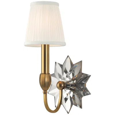 Hudson Valley Barton 1 Light Wall Sconce Aged Brass