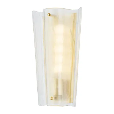 Hudson Valley Baxford Wall Sconce 8 Inch In Aged Brass