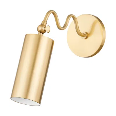 Hudson Valley Bea 1 Light Wall Sconce Aged Brass