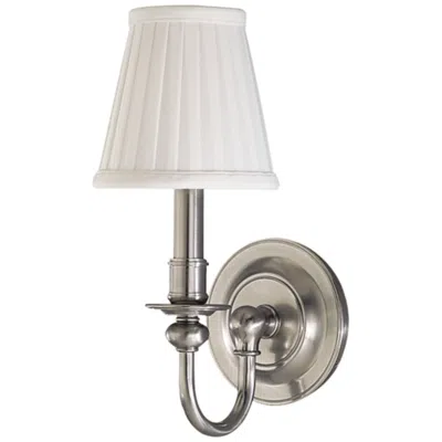 Hudson Valley Beekman 12" High 1-light Satin Nickel Wall Sconce