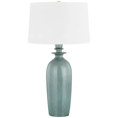 Hudson Valley Bellmaw Table Lamp 19 Inch In Aged Brass/palladian