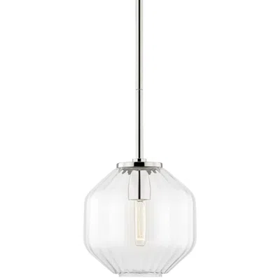 Hudson Valley Bennett 9" Wide Polished Nickel Mini Pendant