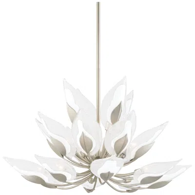 Hudson Valley Blossom 40 1/2" Wide Silver Leaf 20-light Chandelier