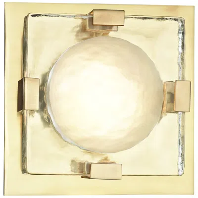 Hudson Valley Bourne 10 3/4" High Aged Brass Led Wall Sconce