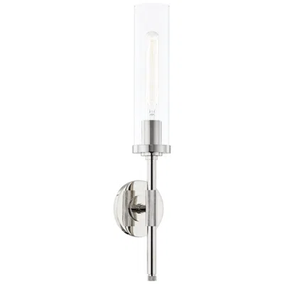 Hudson Valley Bowery 22 1/2"h Polished Nickel Wall Sconce In Silver