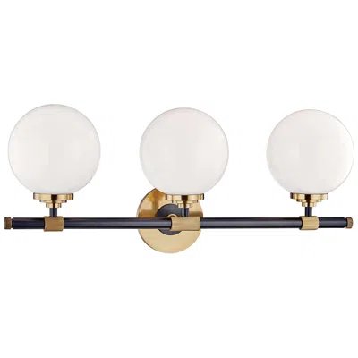 Hudson Valley Bowery 23 3/4" Wide Aged Old Bronze 3-light Bath Light