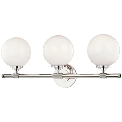 Hudson Valley Bowery 23 3/4" Wide Polished Nickel 3-light Bath Light