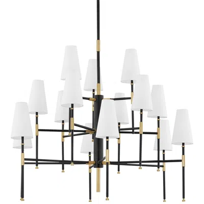 Hudson Valley Bowery 48" Wide Aged Old Bronze 15-light Chandelier