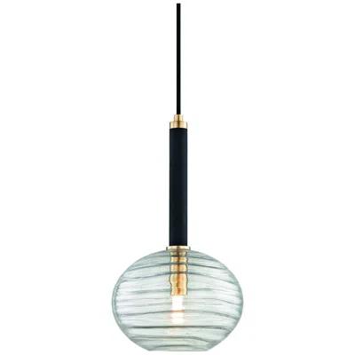 Hudson Valley Breton 8 1/2" Wide Aged Brass Mini Pendant
