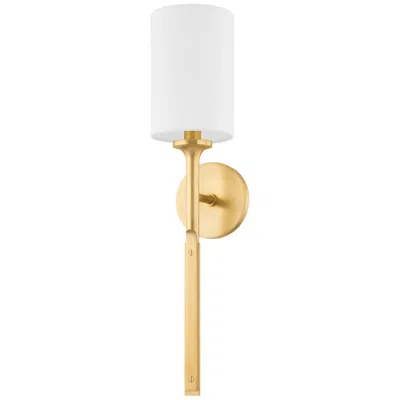 Hudson Valley Brewster 21 1/2" High Aged Brass Wall Sconce