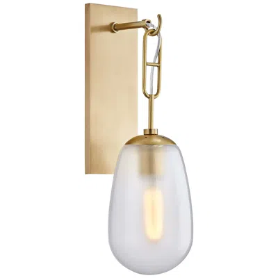 Hudson Valley Bruckner 19 1/4" High Aged Brass Wall Sconce