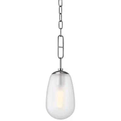 Hudson Valley Bruckner 6" Wide Polished Nickel Mini Pendant