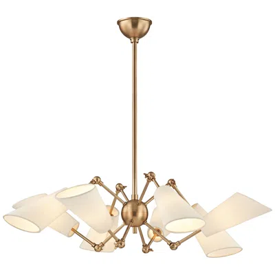 Hudson Valley Buckingham 34 1/2" Wide Aged Brass Chandelier