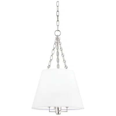 Hudson Valley Burdett 15" Wide Polished Nickel 4 Light Pendant