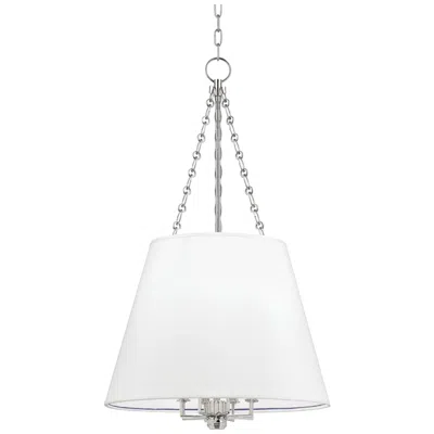 Hudson Valley Burdett 22" Wide Polished Nickel Pendant Light