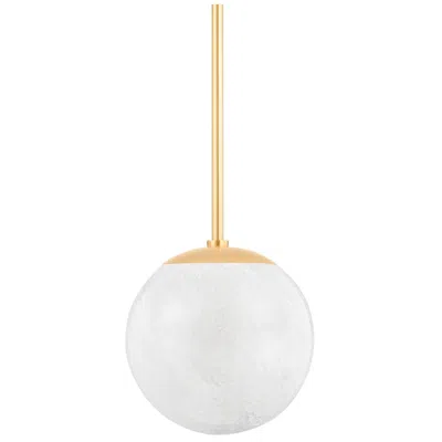 Hudson Valley Burlington 12" Wide Aged Brass Mini Pendant