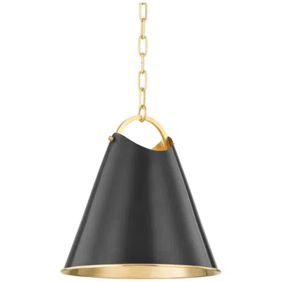Hudson Valley Burnbay 13.75" Wide Aged Old Bronze 1 Light Pendant
