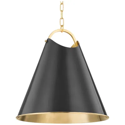 Hudson Valley Burnbay 18.25" Wide Aged Old Bronze 1 Light Pendant