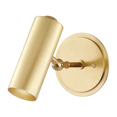Hudson Valley Bushwick 7 1/2" High Aged Brass Wall Sconce