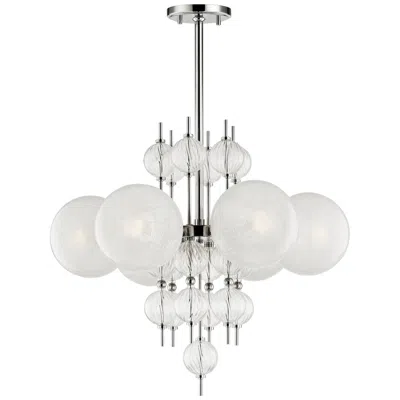 Hudson Valley Calypso 27 1/4" Wide Polished Nickel 6-light Chandelier