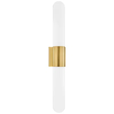 Hudson Valley Carlin 27"h Aged Brass 2-light Led Wall Sconce