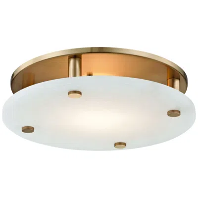 Hudson Valley Croton 15" Wide Aged Brass Led Ceiling Light
