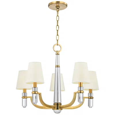Hudson Valley Dayton 5 Light Chandelier Aged Brass