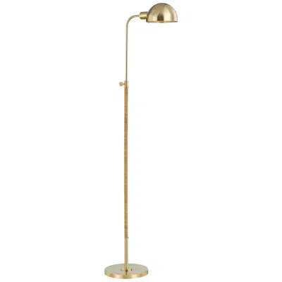 Hudson Valley Devon Adjustable Height Aged Brass Pharmacy Floor Lamp