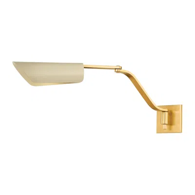 Hudson Valley Douglaston 4.75" 1 Lt. Aged Brass/ Soft Sand Wall Sconce