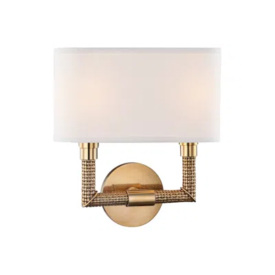 Hudson Valley Dubois 12 1/2"h Aged Brass Wall Sconce