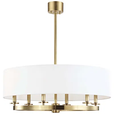 Hudson Valley Durham 30 1/2" Wide Aged Brass 6-light Pendant