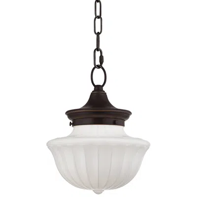 Hudson Valley Dutchess 9" Wide Old Bronze Mini Pendant