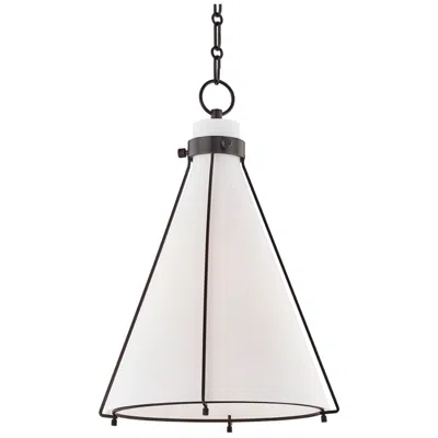 Hudson Valley Eldridge 15 1/2" Wide Old Bronze Conical Pendant Light