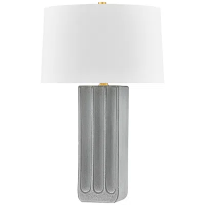Hudson Valley Elmer 18" 1 Lt. Aged Brass/ceramic Granite Table Lamp