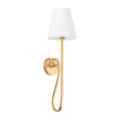 Hudson Valley Elmhurst 27 1/2" High Vintage Gold Leaf Wall Sconce
