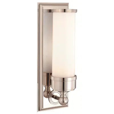Hudson Valley Everett 14 1/4" High Nickel Wall Sconce