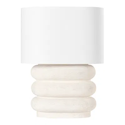 Hudson Valley Ewing 25" Modern White Ceramic Table Lamp
