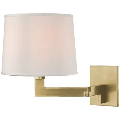 Hudson Valley Fairport 9" Wide Aged Brass 1 Light Wall Sconce