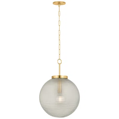 Hudson Valley Falls Mills Pendant 20 Inch In Aged Brass