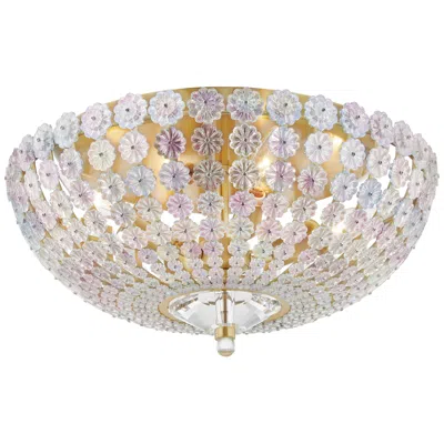 Hudson Valley Floral Park 16.5in 4 Light Flush Mount