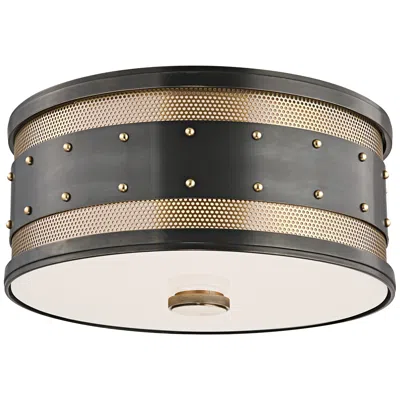 Hudson Valley Gaines 12" Wide Old Bronze Ceiling Light