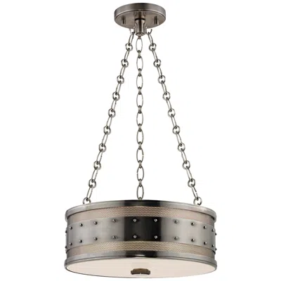 Hudson Valley Gaines 16" Wide Historic Nickel Pendant Light