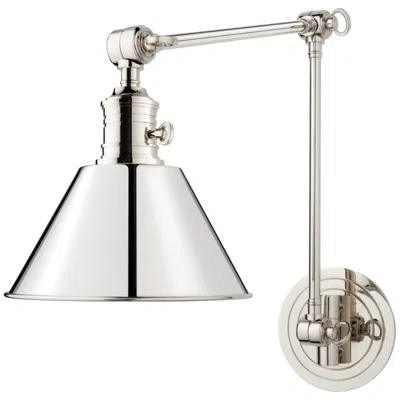 Hudson Valley Garden City Nickel Swing Arm Wall Light