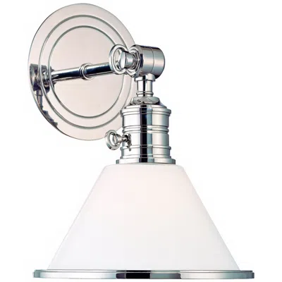 Hudson Valley Garden City Polished Nickel Adjustable Wall Sconce