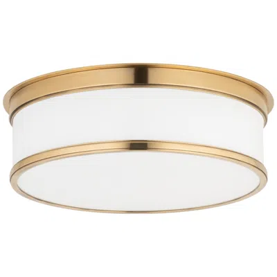 Hudson Valley Geneva 15 1/4" Wide Aged Brass Ceiling Light